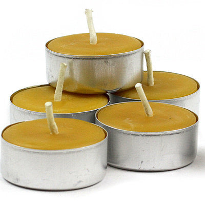 Beeswax t-light candles, Packet of 5 - The Spirit of Life