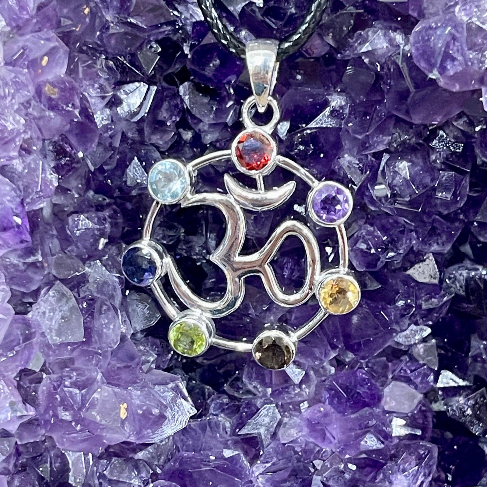 Om Chakra Sterling Silver Pendant - The Spirit of Life