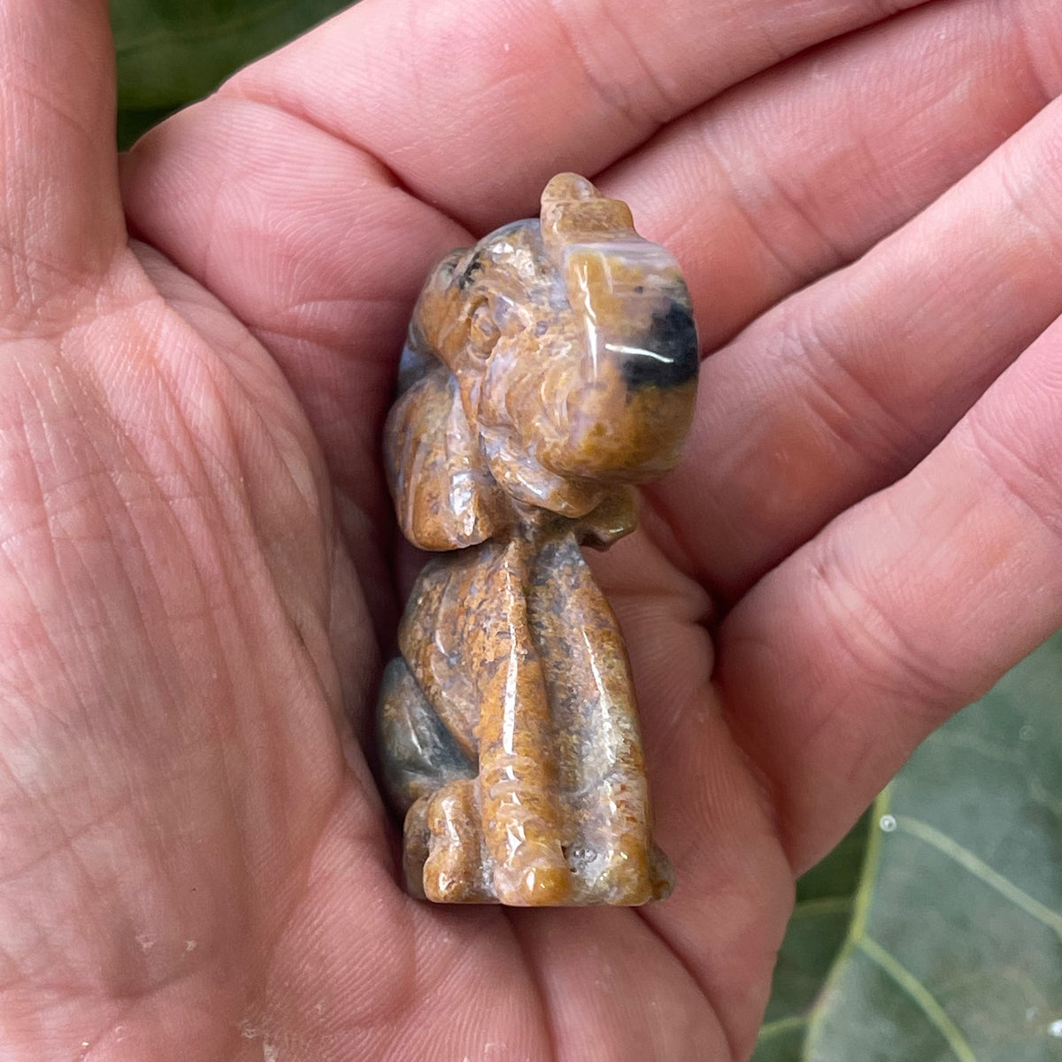 Hand-carved Agate Elephant 49g