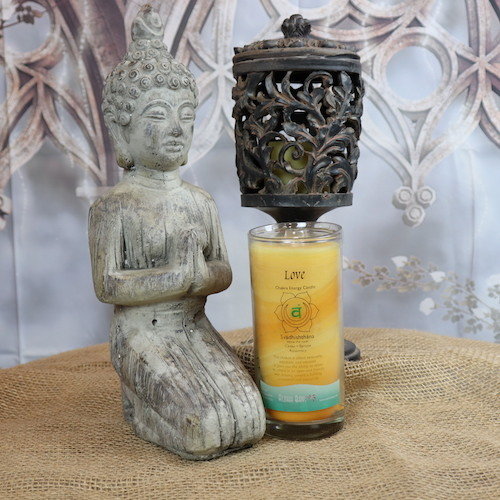 Meditation Yoga Reiki Pillar Swadhisthana chakra candle Love - The Spirit of Life