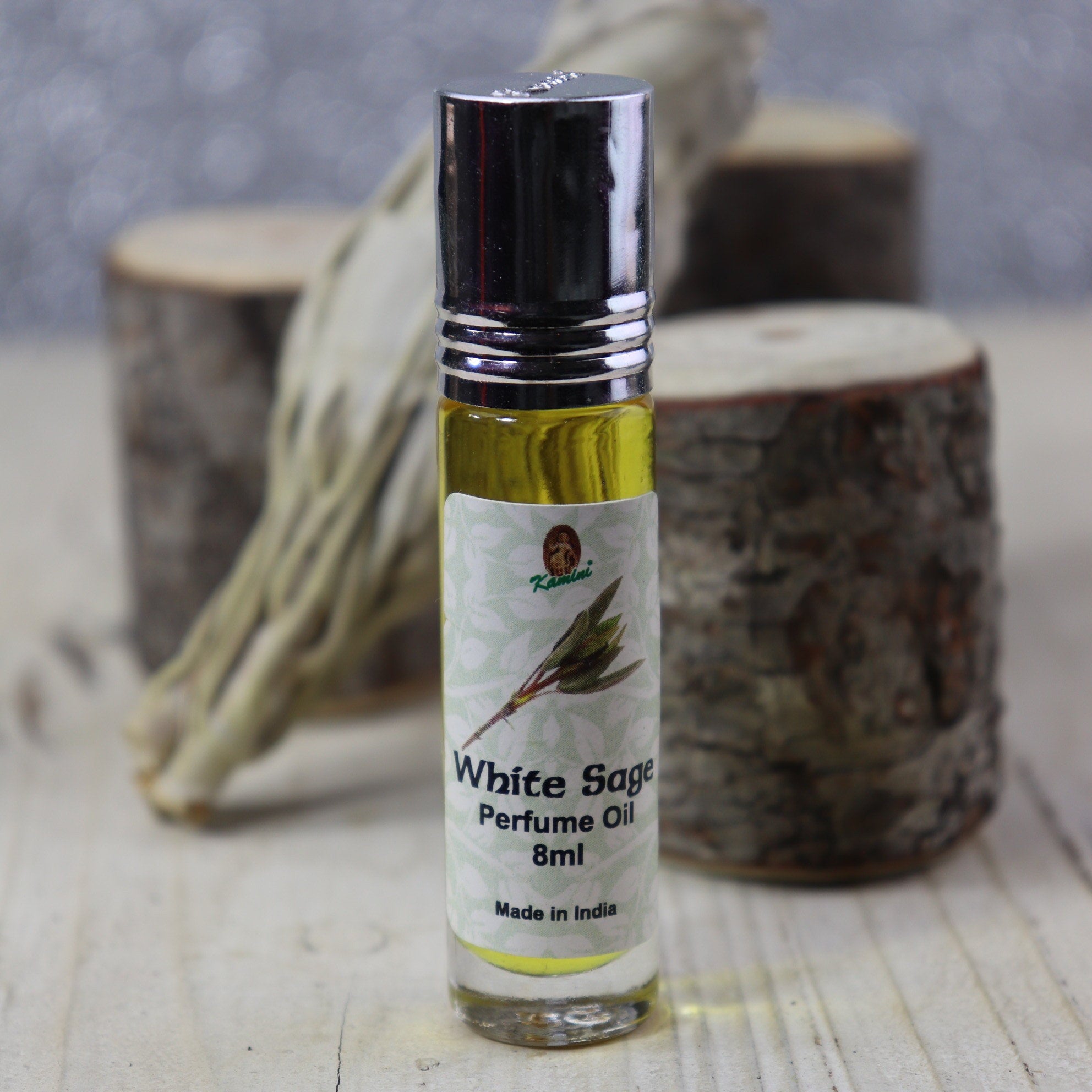 Kamini White Sage roll-on perfume Oil 8ml - The Spirit of Life