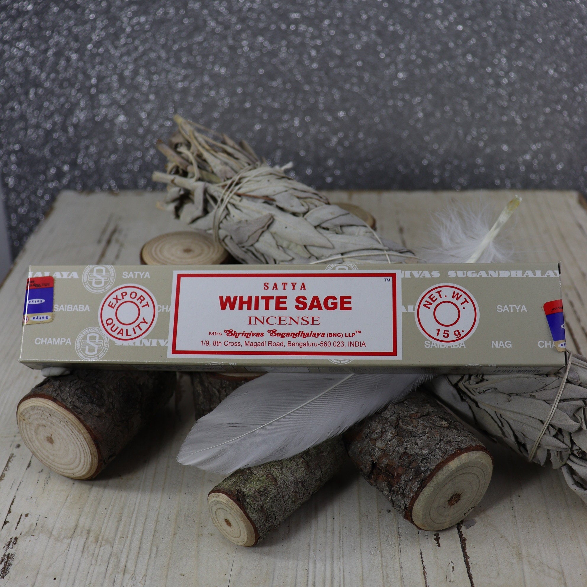 Satya White sage incense sticks 15gms - The Spirit of Life