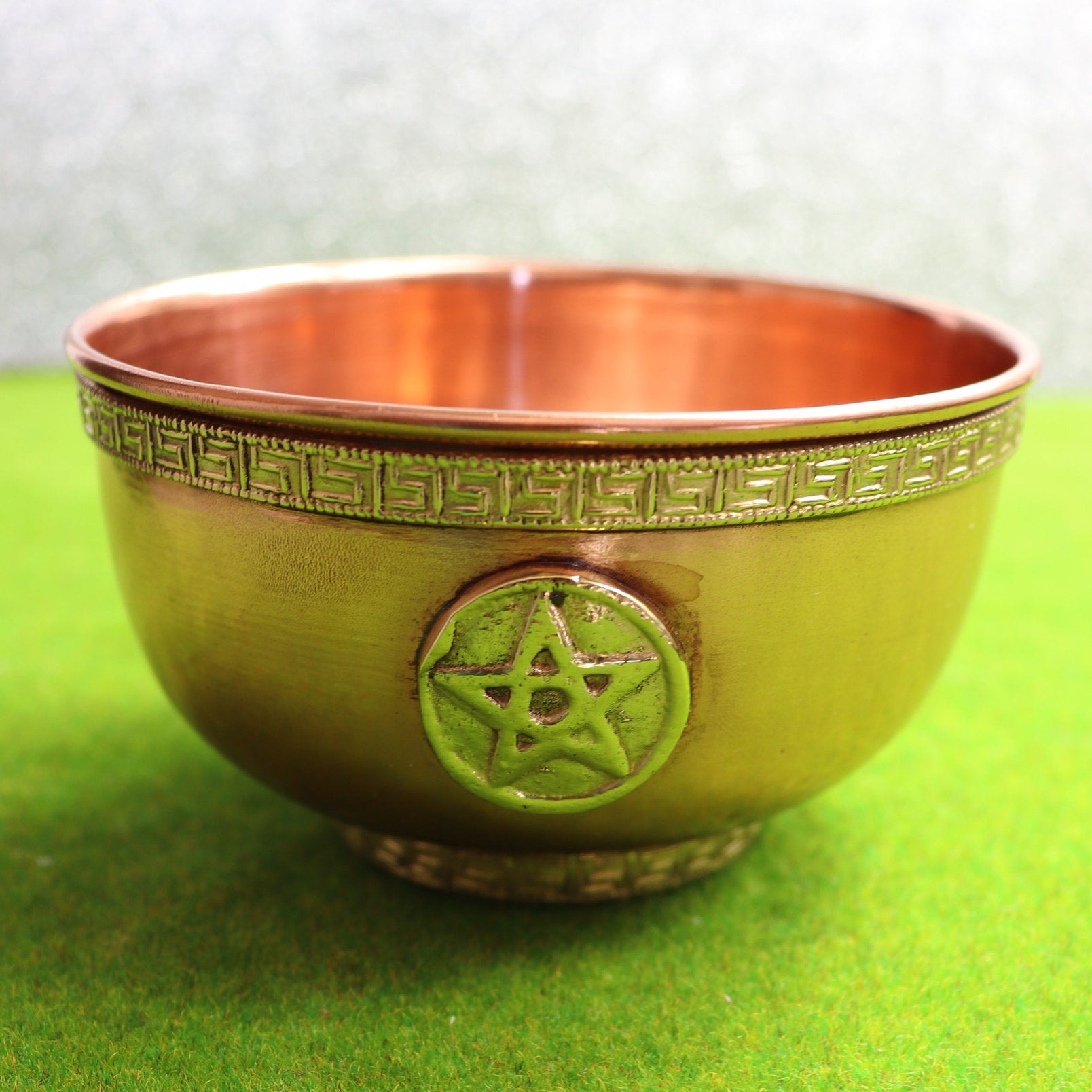 10cm Pentacle Copper Offering Bowl - The Spirit of Life