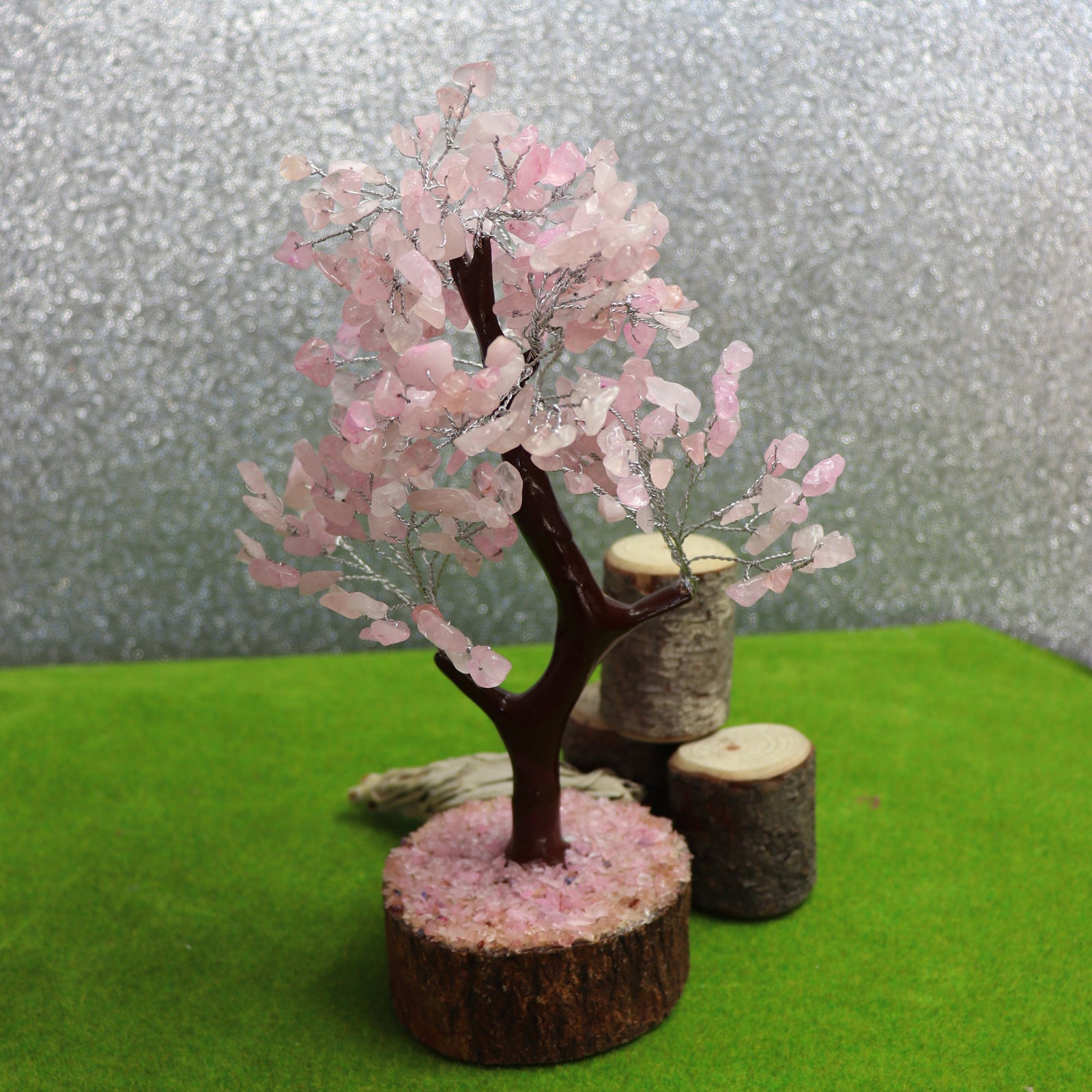 Large Rose Quartz Crystal Gem Tree - The Spirit of Life