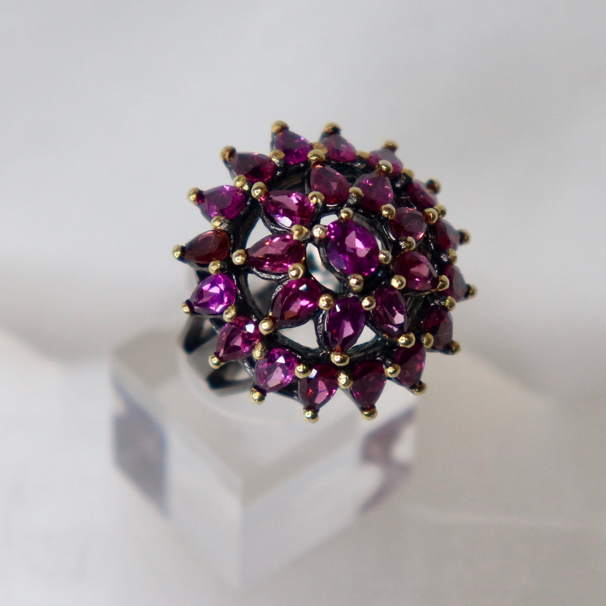 Rhodolite Sterling Silver Ring Sz 7 - The Spirit of Life