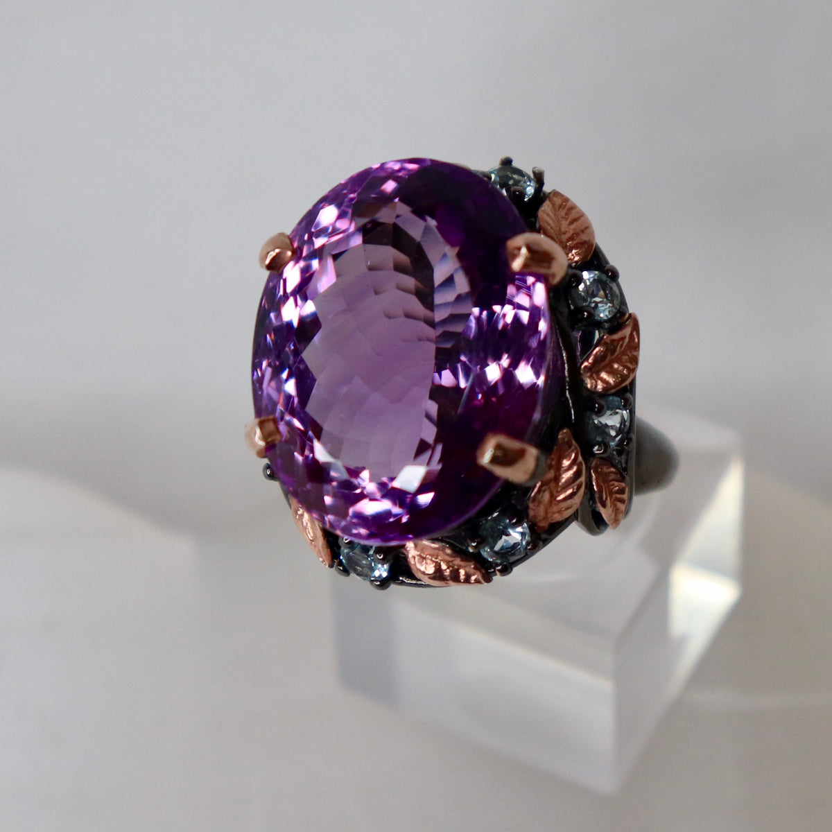 Amethyst Sterling Silver Ring Sz 8.25 - The Spirit of Life