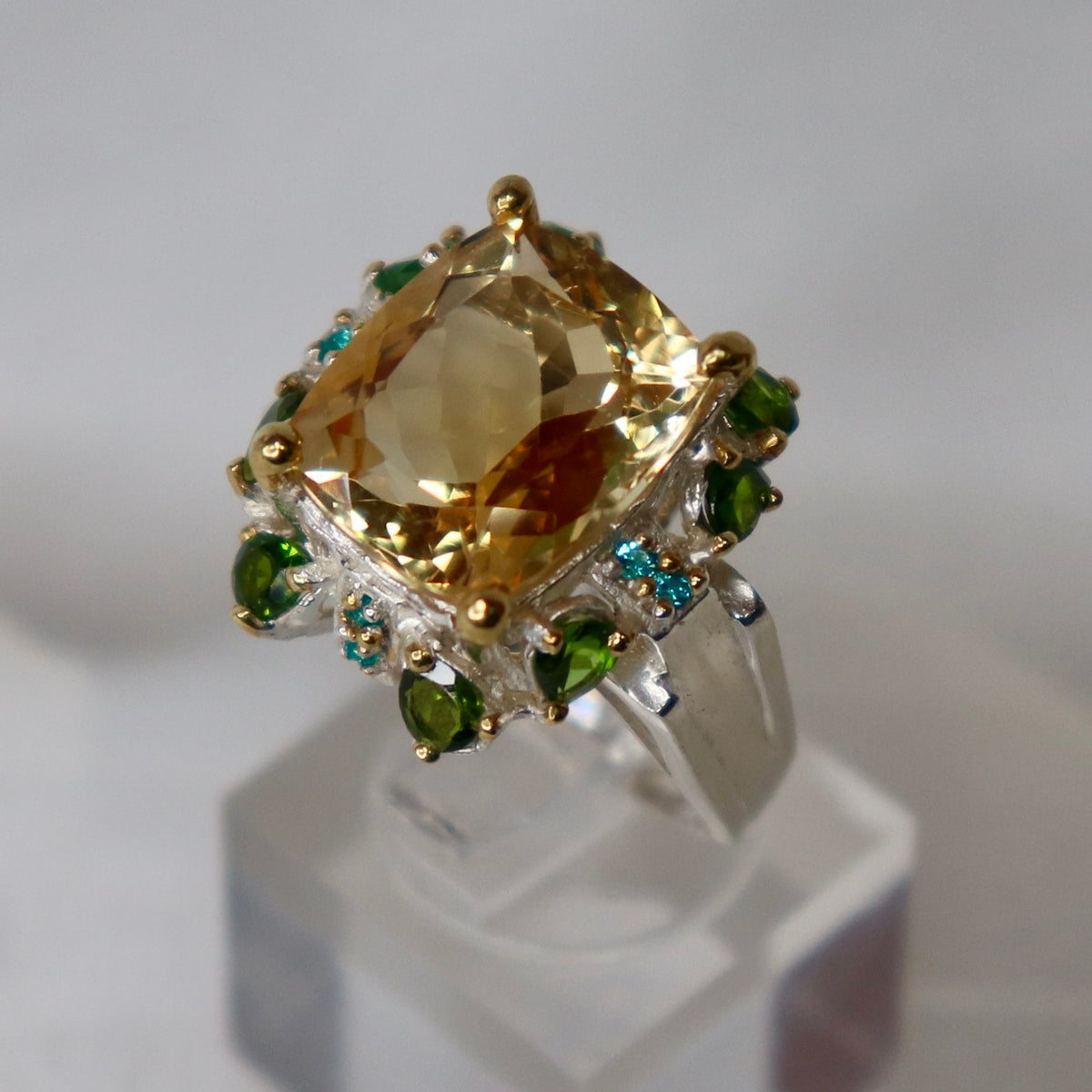 Citrine Sterling Silver Ring Sz 8.25 - The Spirit of Life