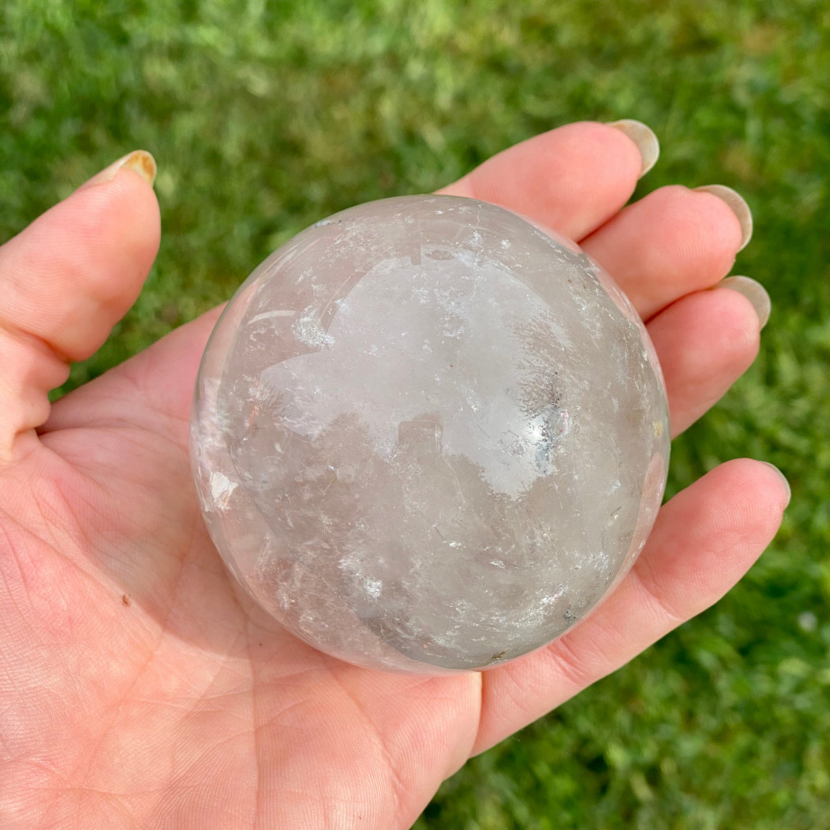 Ghost Quartz Crystal Sphere - The Spirit of Life