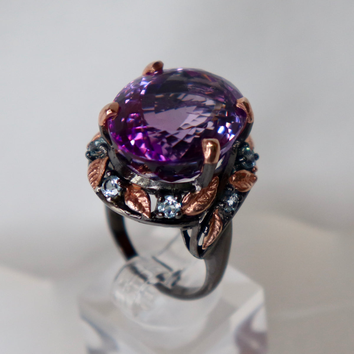 Amethyst Sterling Silver Ring Sz 8.25 - The Spirit of Life