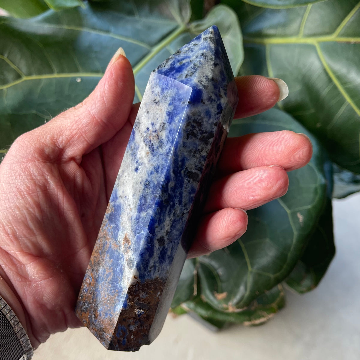Natural Sodalite Point 361g