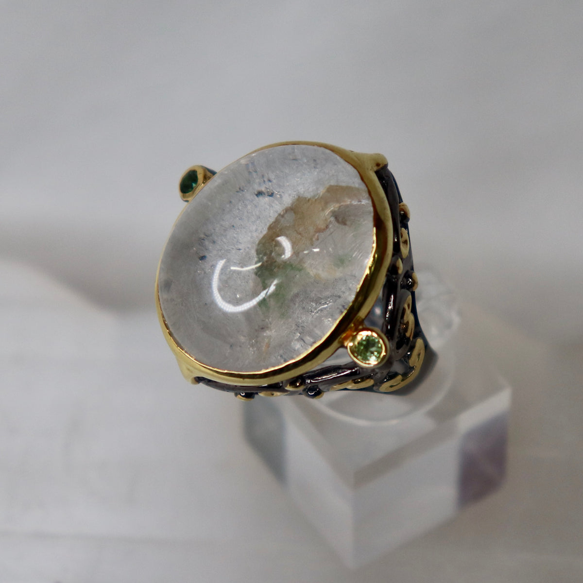 Clear Quartz Sterling Silver Ring Sz 9 - The Spirit of Life