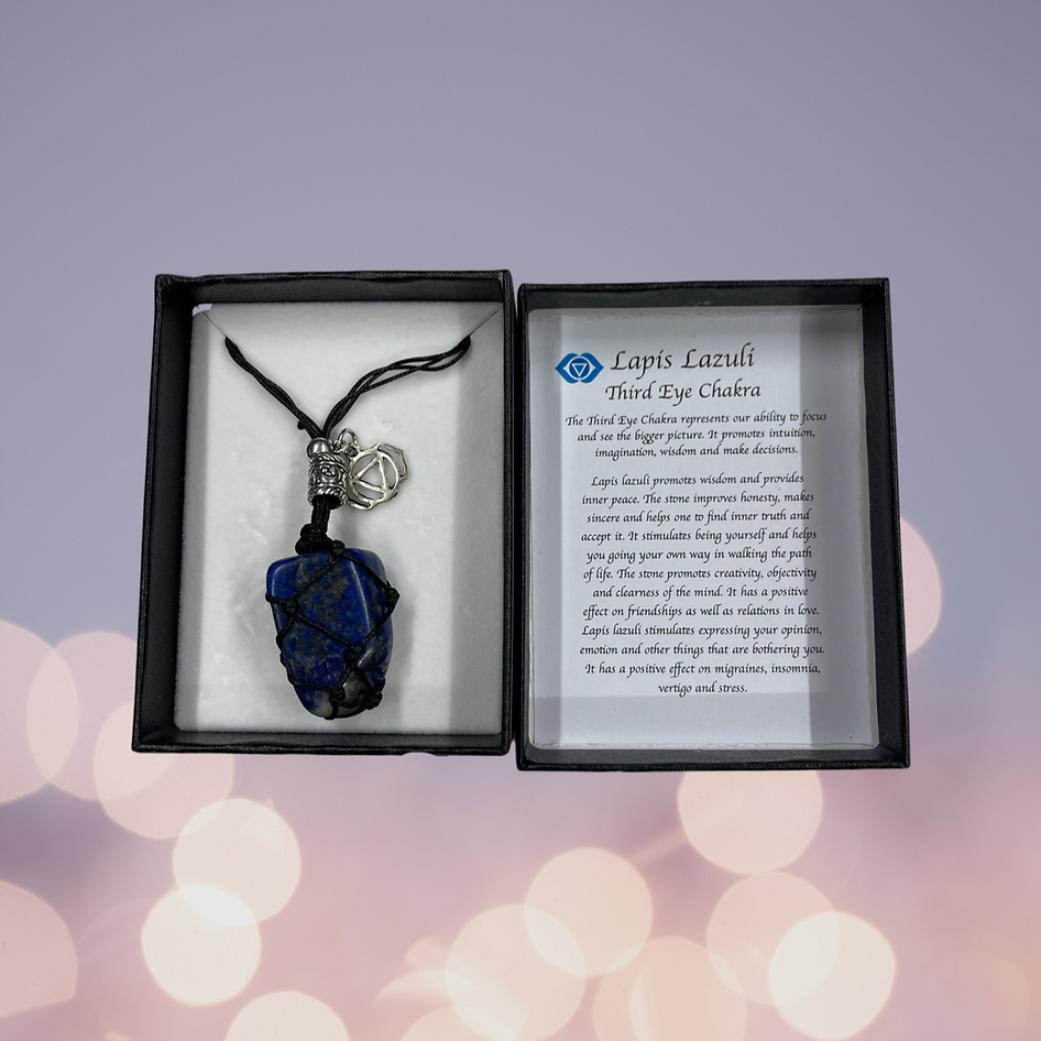 Lapis Lazuli, Third Eye Chakra Necklace