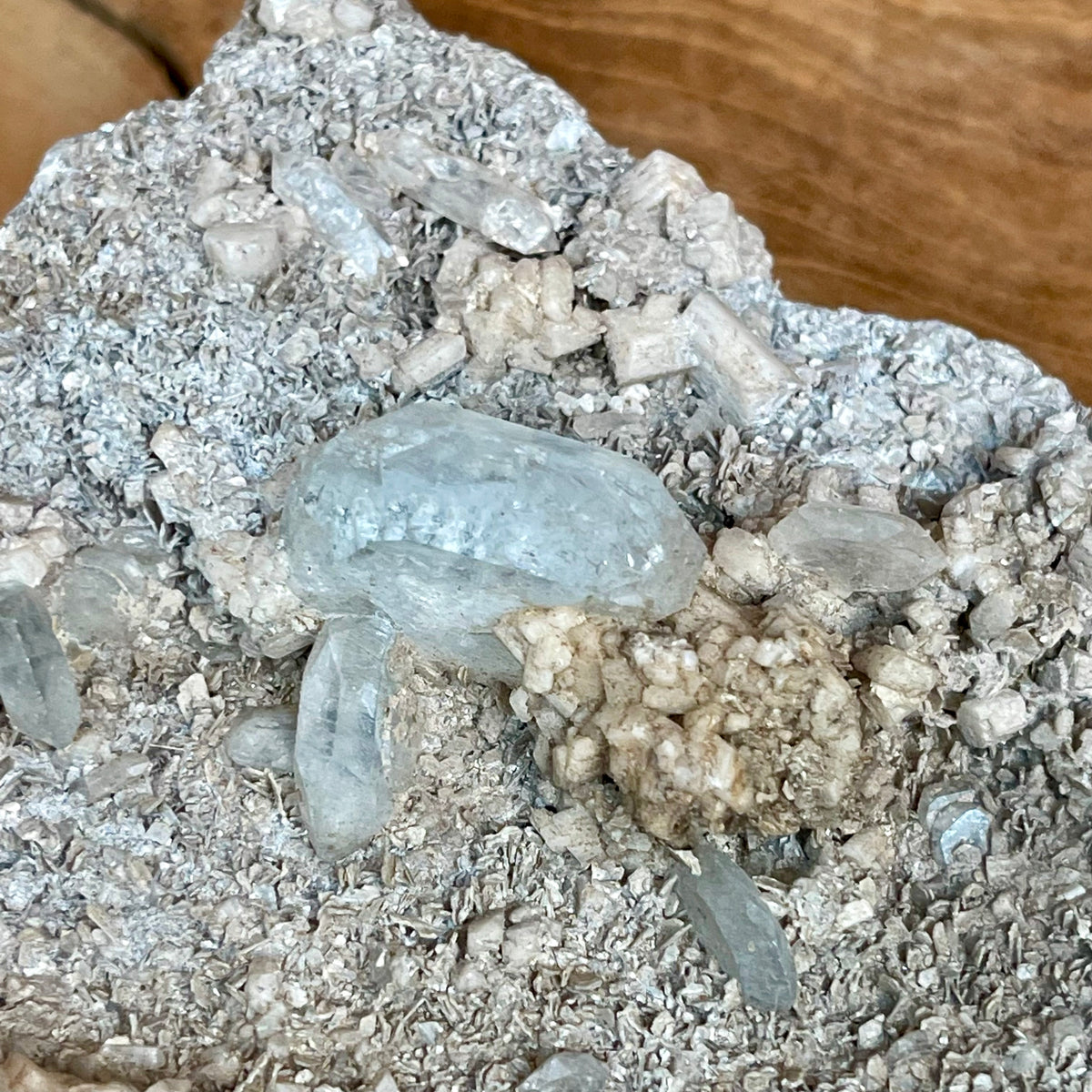 Natural Aquamarine Crystal in matrix 558g - The Spirit of Life