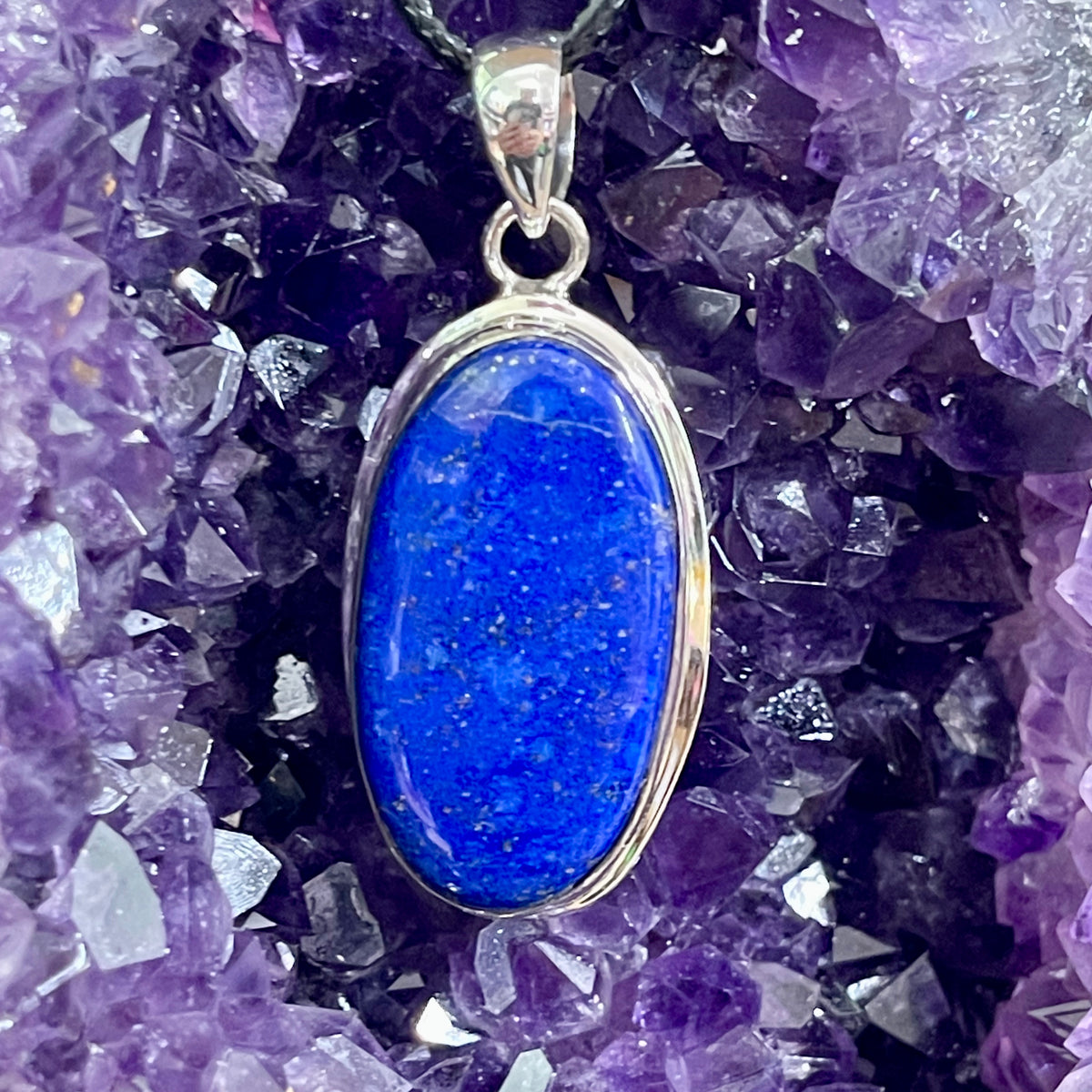 Lappis Lazuli Sterling Silver Pendant - The Spirit of Life