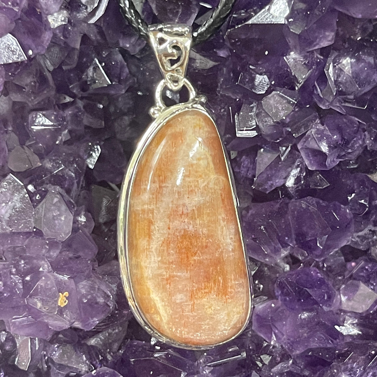 Sterling Silver Sunstone Pendant - The Spirit of Life