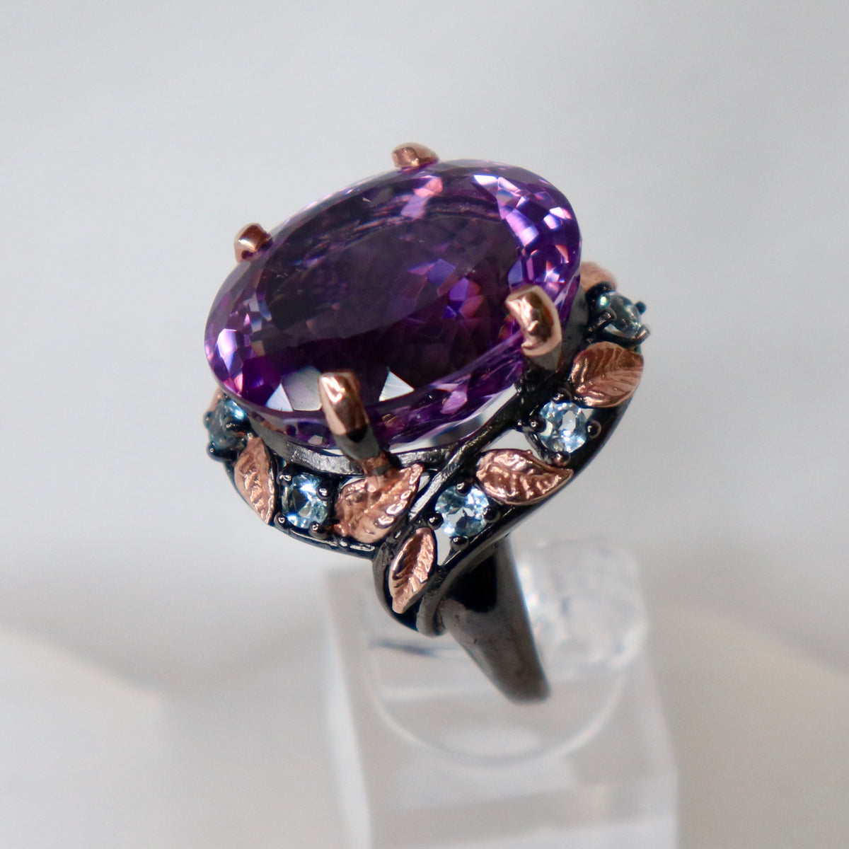 Amethyst Sterling Silver Ring Sz 8.25 - The Spirit of Life