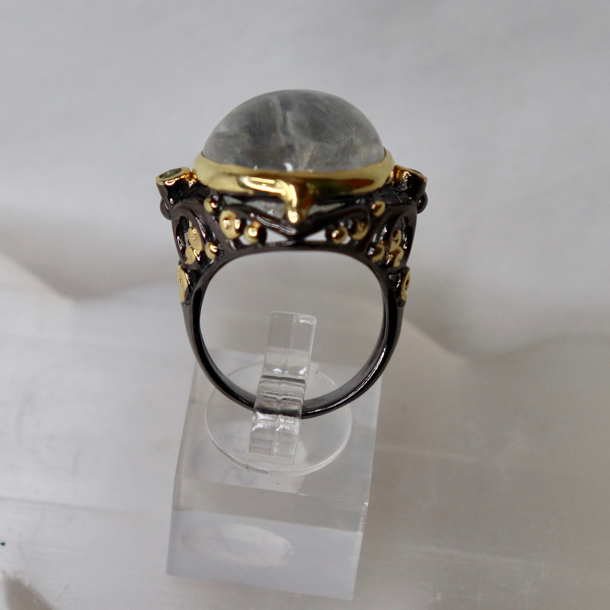 Clear Quartz Sterling Silver Ring Sz 9 - The Spirit of Life