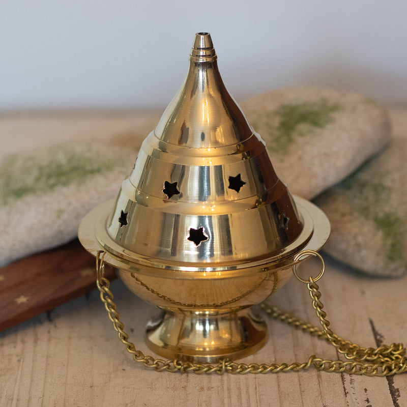 Brass Hanging Incense Burner - Censer - The Spirit of Life