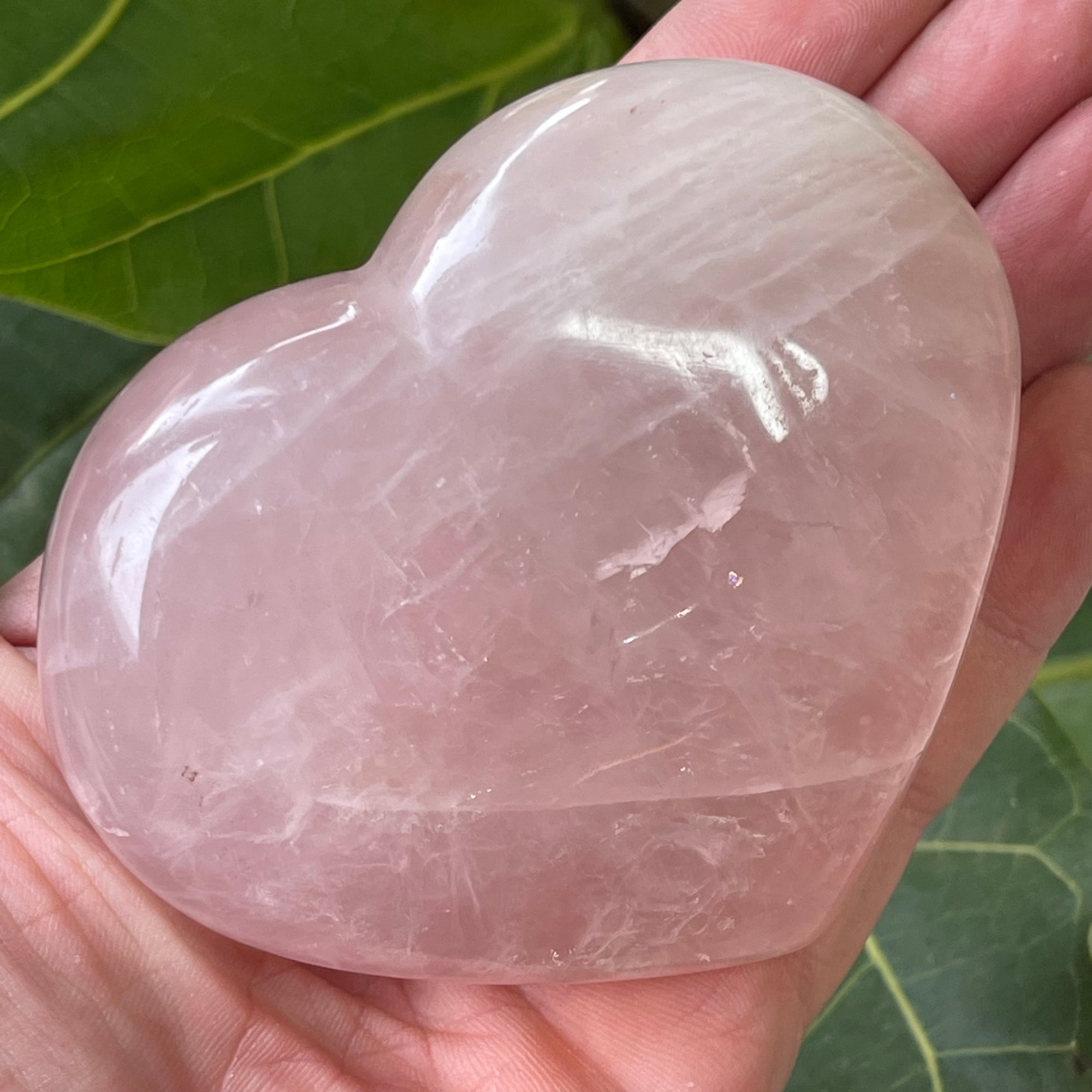 Stunning Rose Quartz Puffy Heart