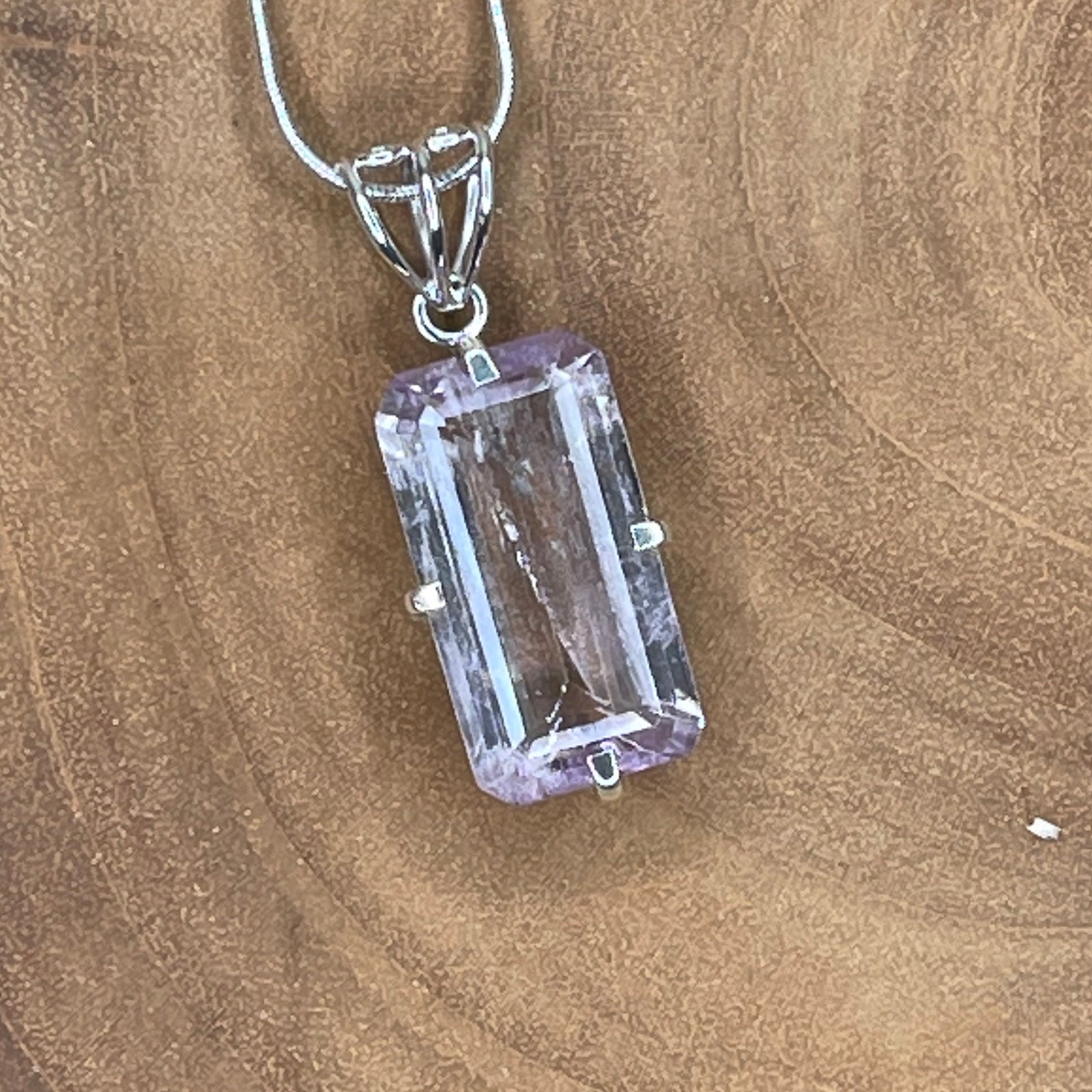 Stunning Kunzite Sterling Silver Pendant - The Spirit of Life
