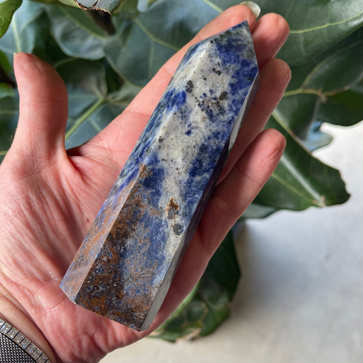 Natural Sodalite Point 361g