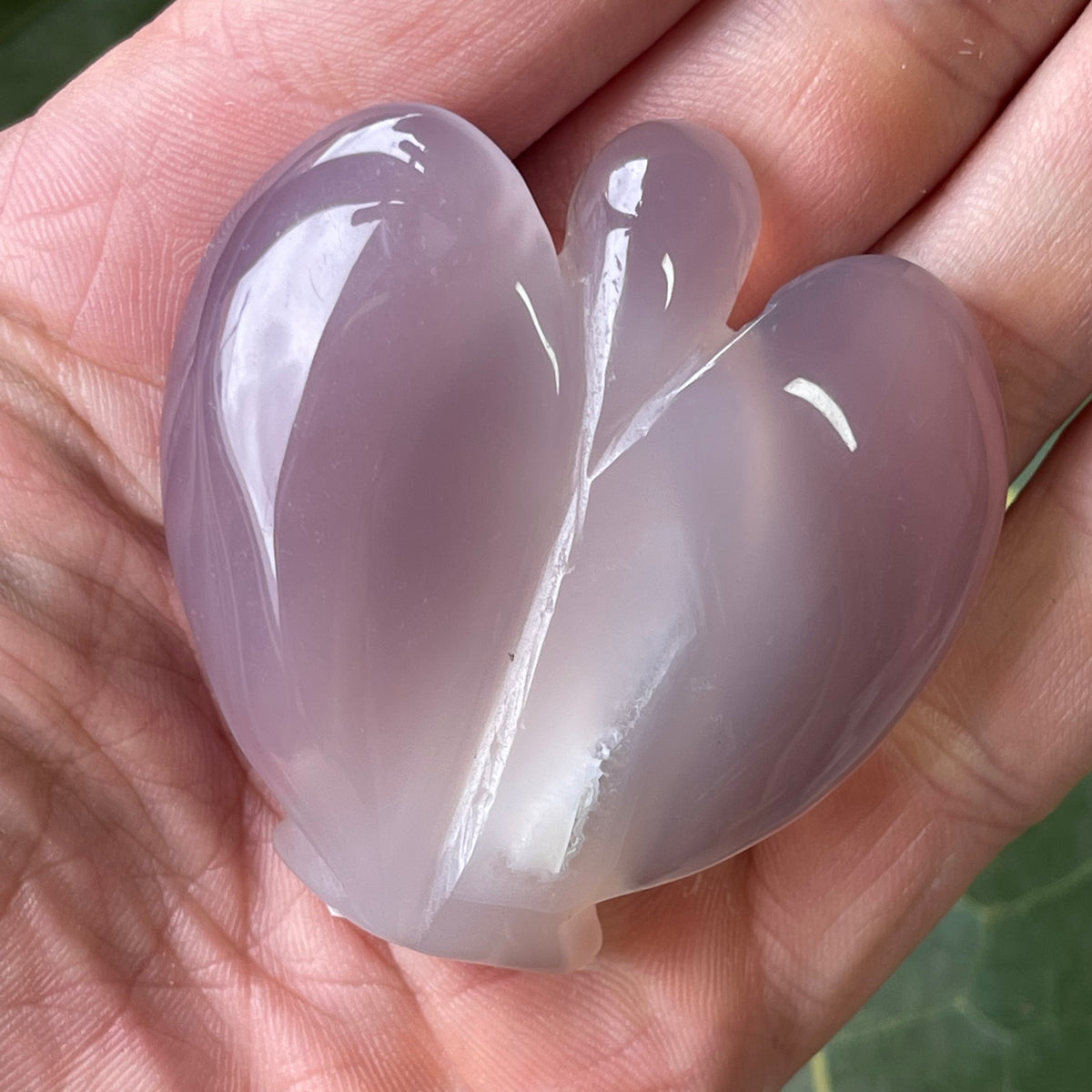 Stunning Hand Carved Agate Angel with natural Geode