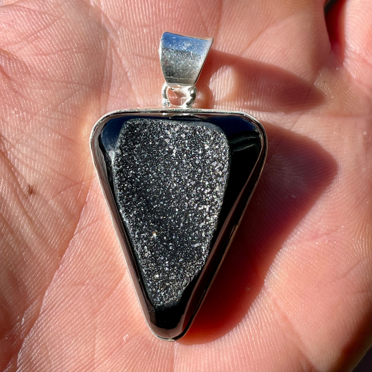 Druzy Agate Silver Plated Pendant - The Spirit of Life