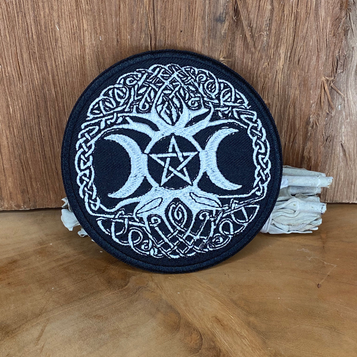 Triple Moon Pentagram Patch - The Spirit of Life