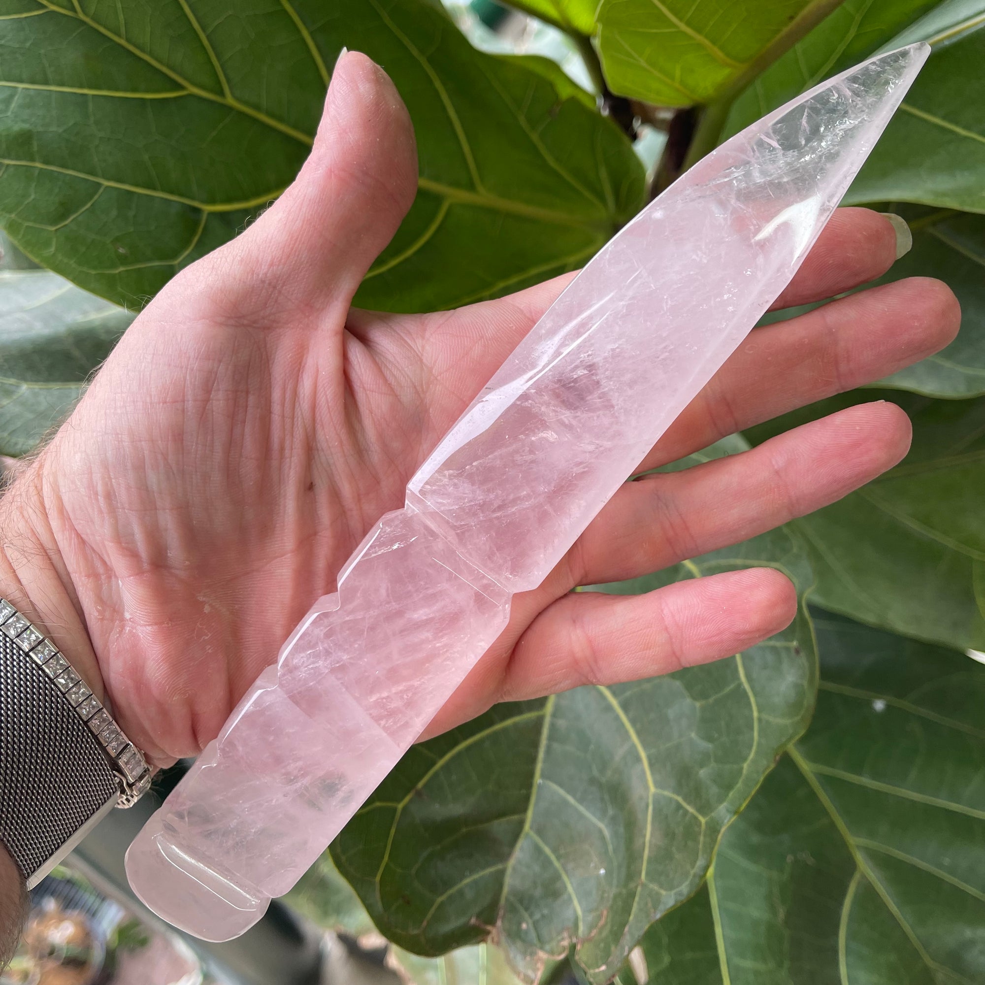 Stunning Rose Quartz Knife / Athame 220g