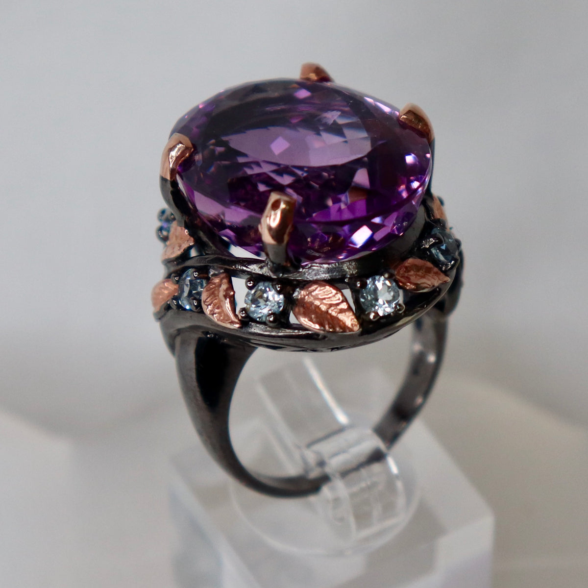 Amethyst Sterling Silver Ring Sz 8.25 - The Spirit of Life