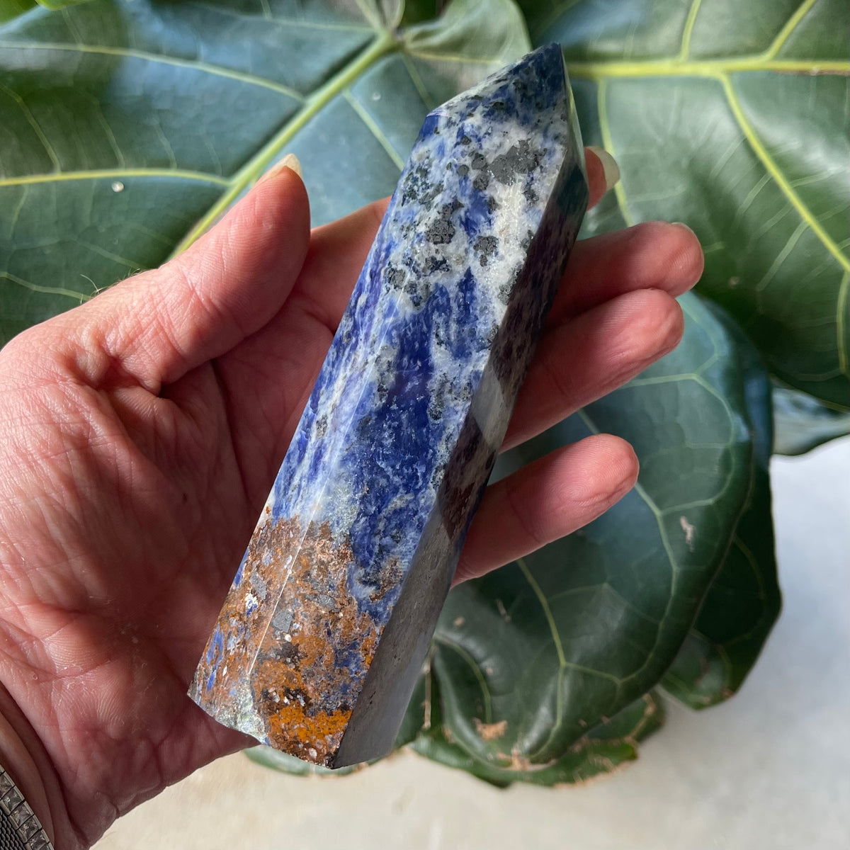 Natural Sodalite Point 361g