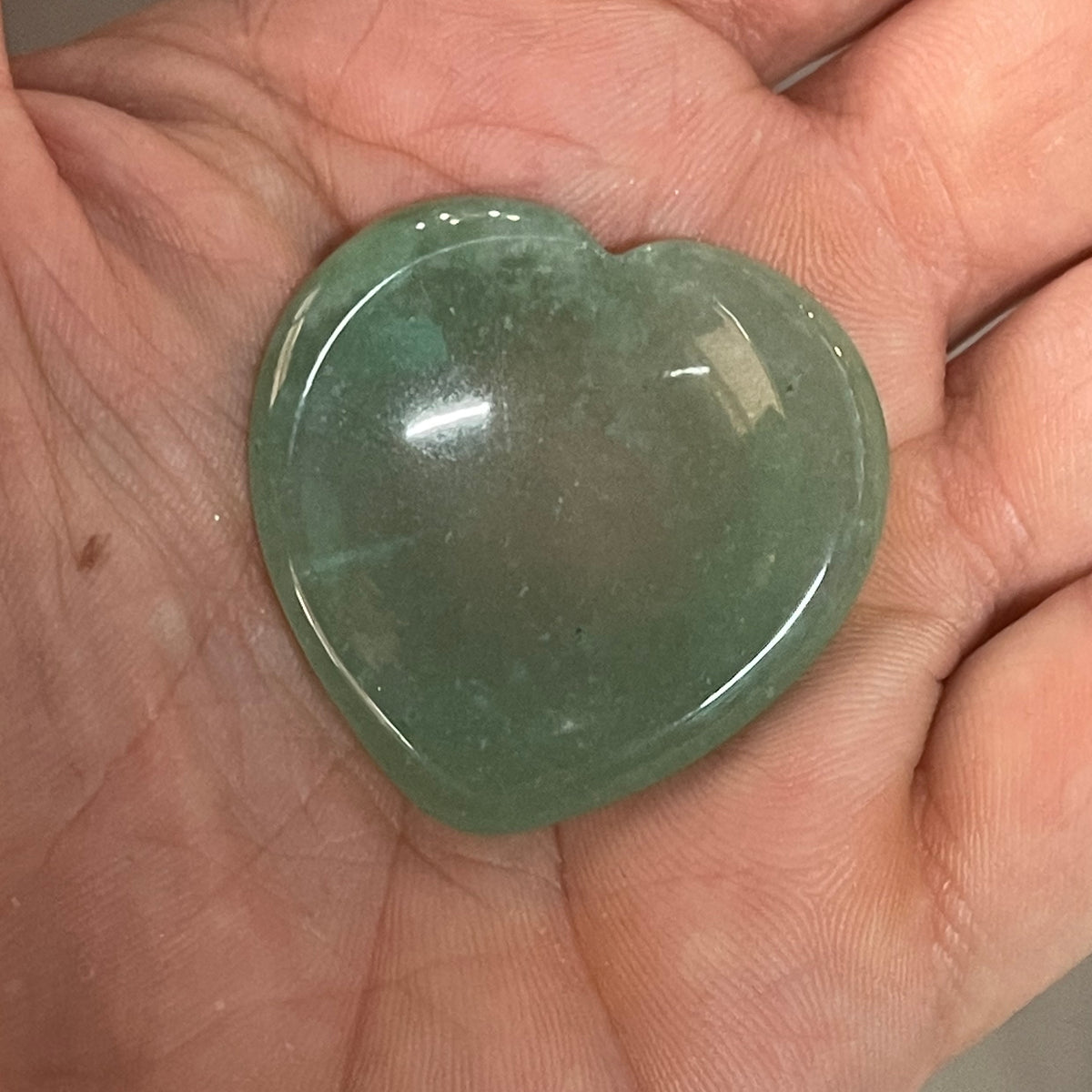 Green Aventurine Heart Palm Stone - The Spirit of Life
