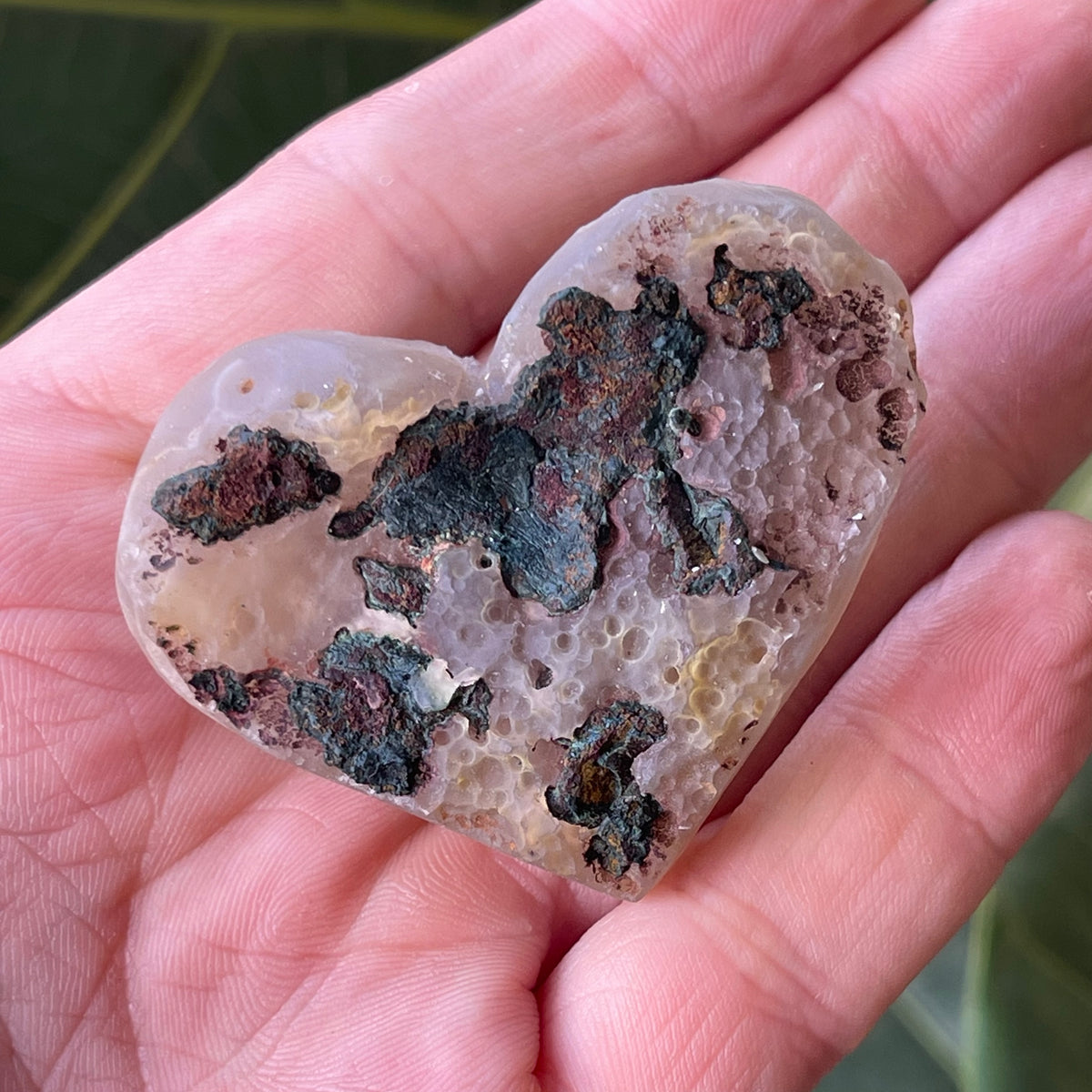 Pale Amethyst Heart