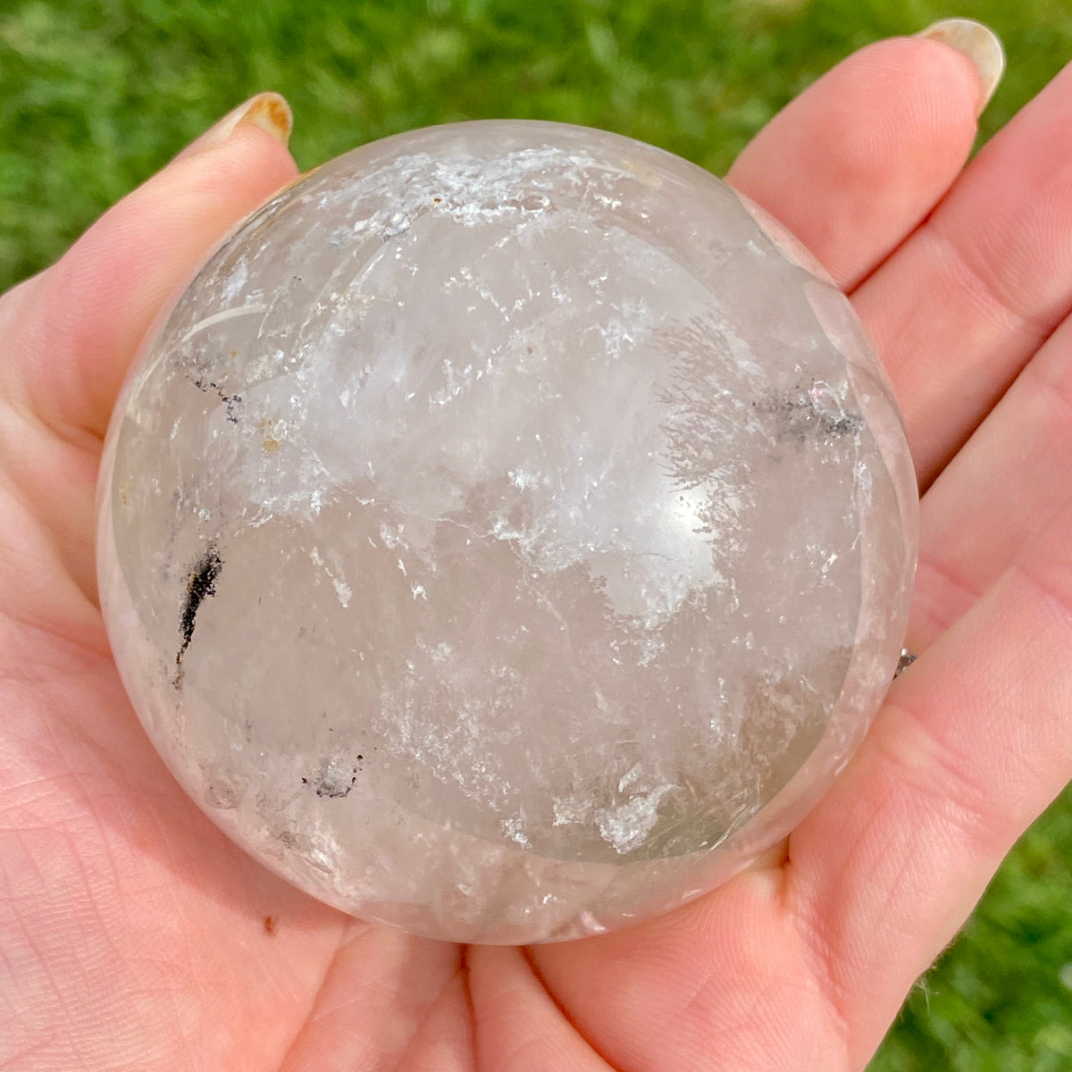 Ghost Quartz Crystal Sphere - The Spirit of Life
