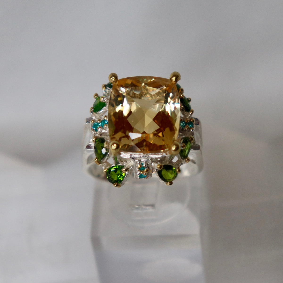 Citrine Sterling Silver Ring Sz 8.25 - The Spirit of Life