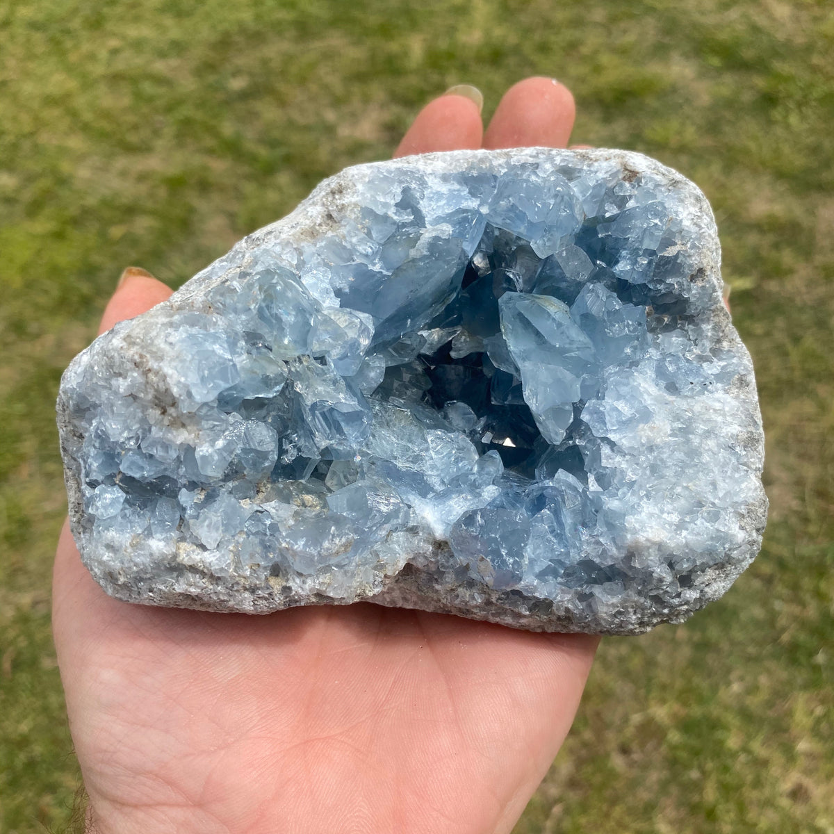 1246G celestite cluster Crystal - The Spirit of Life