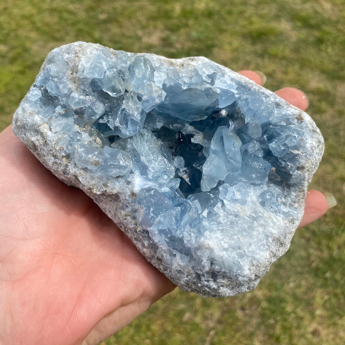 1246G celestite cluster Crystal - The Spirit of Life